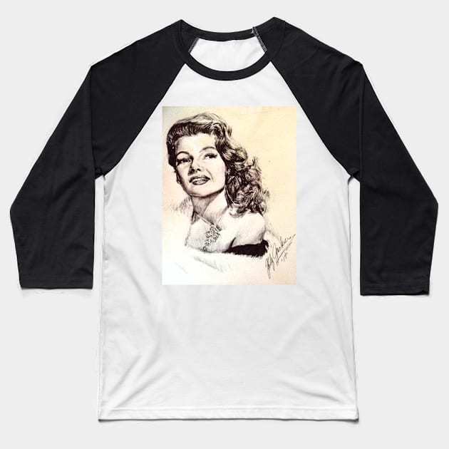 Hollywood Golden Age Female Baseball T-Shirt by billyhjackson86